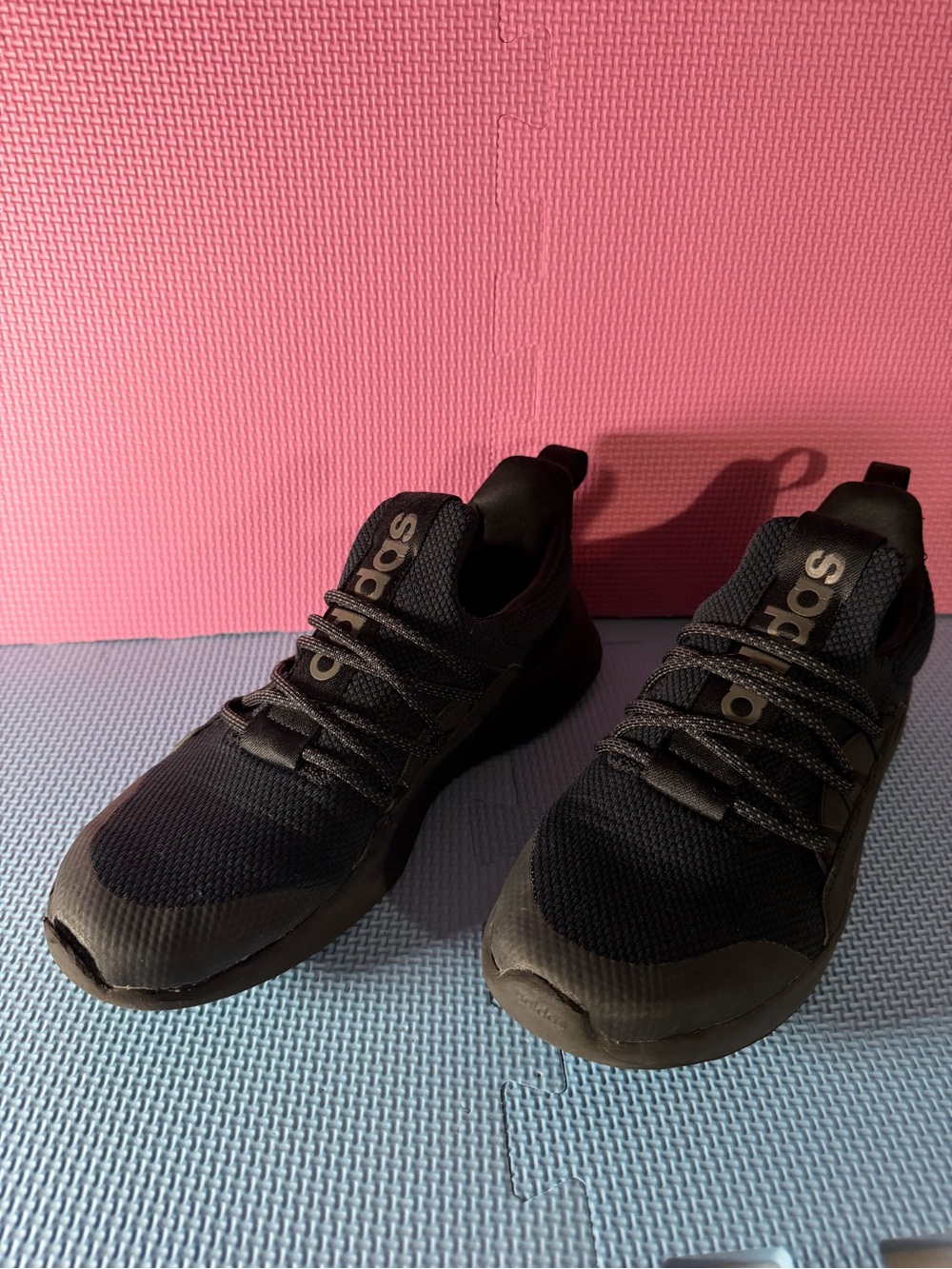 adidas Black Athletic Slip-On Running Sneakers